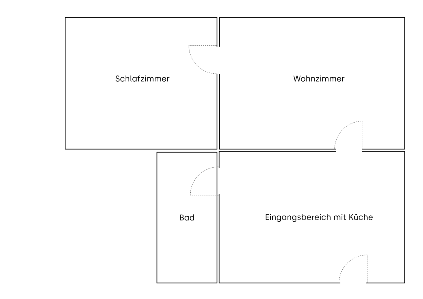 Grundriss der Ferienwohnung Bär 38