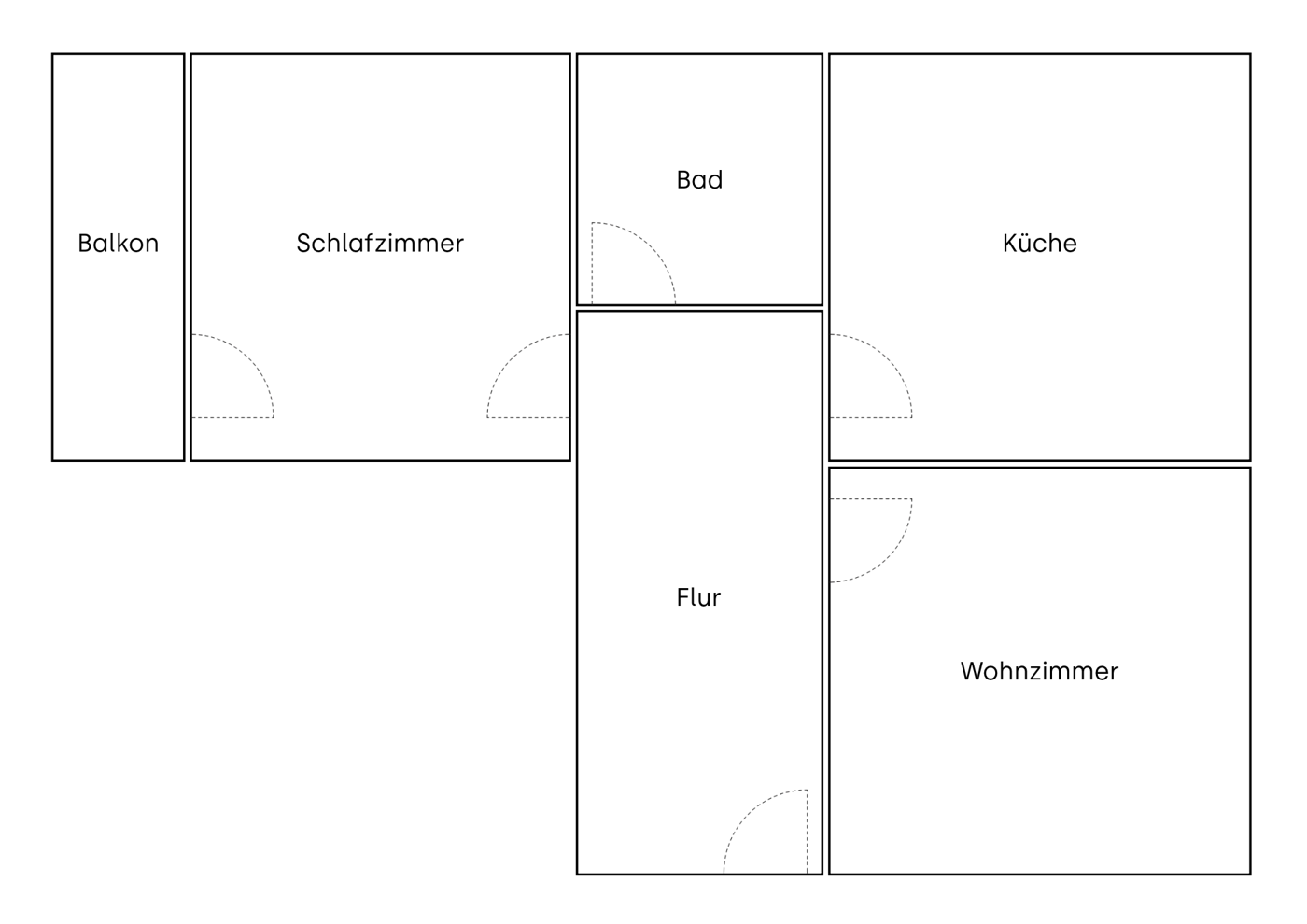 Grundriss der Ferienwohnung Braunbär