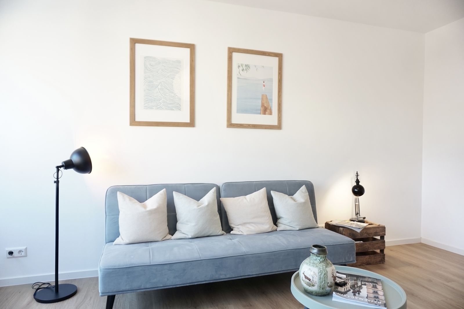 Wohnzimmer der Ferienwohnung Braunbär