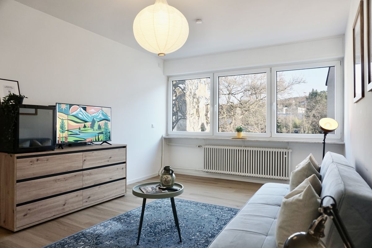 Wohnzimmer der Ferienwohnung Braunbär
