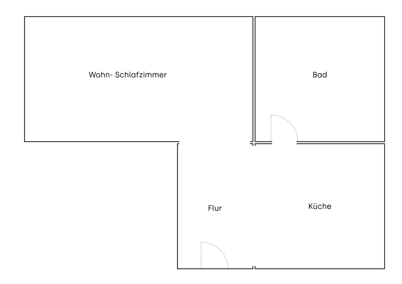 Grundriss der Ferienwohnung Pandabär