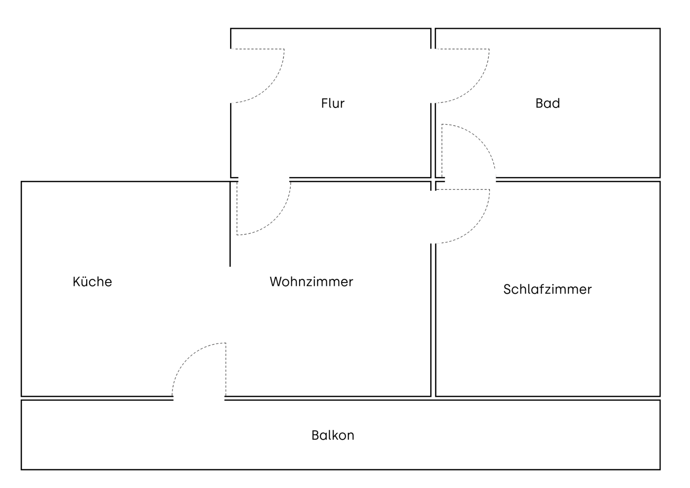 Grundriss der Ferienwohnung Schwarzbär