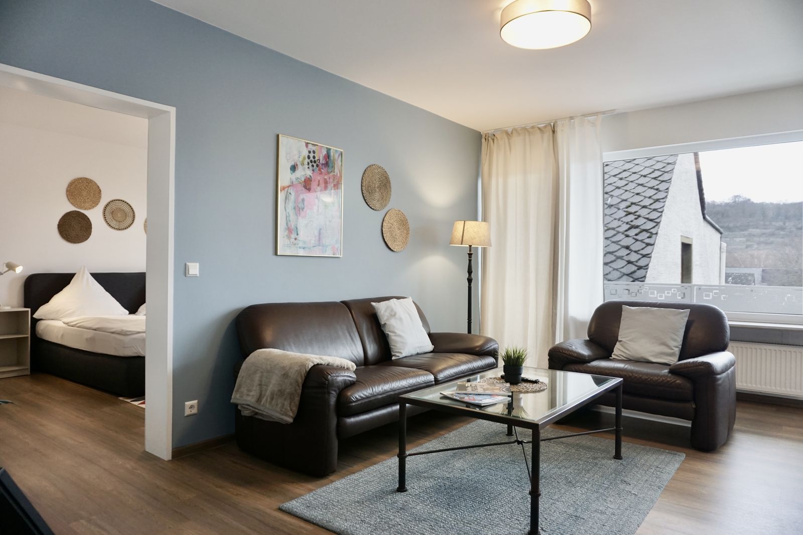 Wohnzimmer der Ferienwohnung Schwarzbär