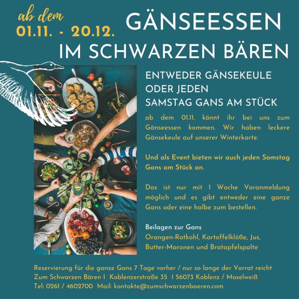 2025_Gänse Essen im Schwarzen Bären